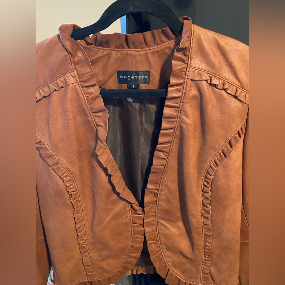 Bagatelle leather jacket size 8